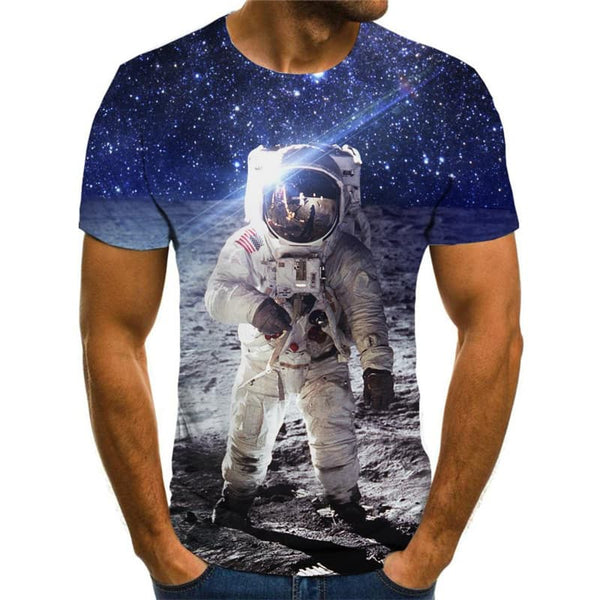 
Astronaut T shirt Men Galaxy Anime Clothes Space Tshirt Printed Universe Shirt Print
                