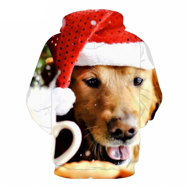 
Christmas Sweatshirts men Animal Sweatshirt Printed Dog 3d Printed New Year Hoody Anime Harajuku Hooded Casual
                
