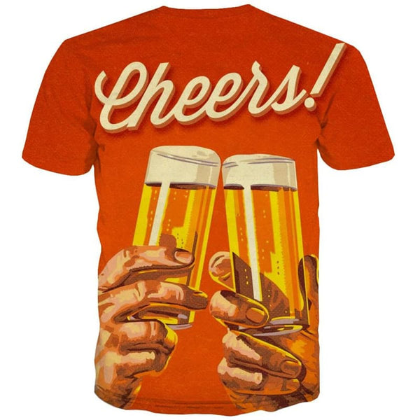 
Beer T-shirt Men Novel Anime Clothes Cheers Tshirts Casual Hip Hop Shirt Print
                
