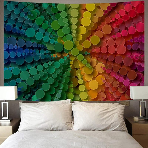 
Geometric Tapestry Psychedelic Tapestries Vortex Tenture Mandala Color Rug Wall Ball Home Tapestrys
                