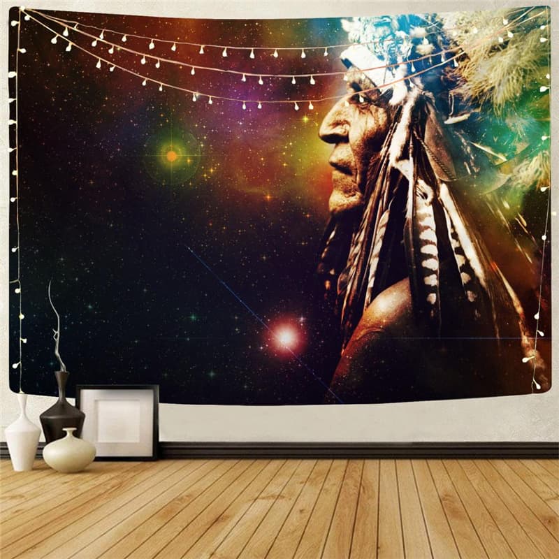 Indios Tapiz Galaxy Tenture Mandala Space Wall Tapestry Universe Rug Wall