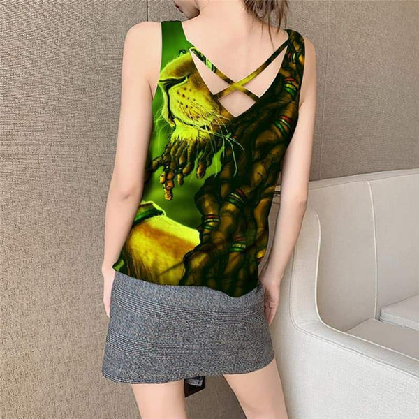 
Lion Tank Top Women Animal Vest Printed Anime Tank Tops Casual Graffiti Vest Print Harajuku Sleeveless 3d - KYKU
                