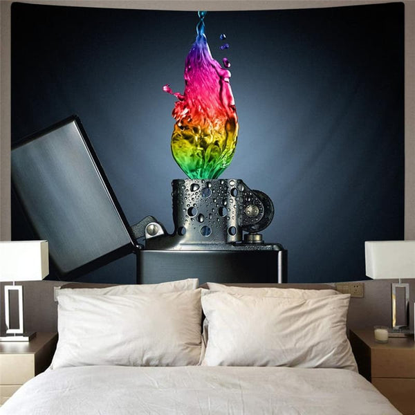 
Flame Tapestry Lighter Home Tapestrys Colorful Tenture Mandala Wall Hanging
                