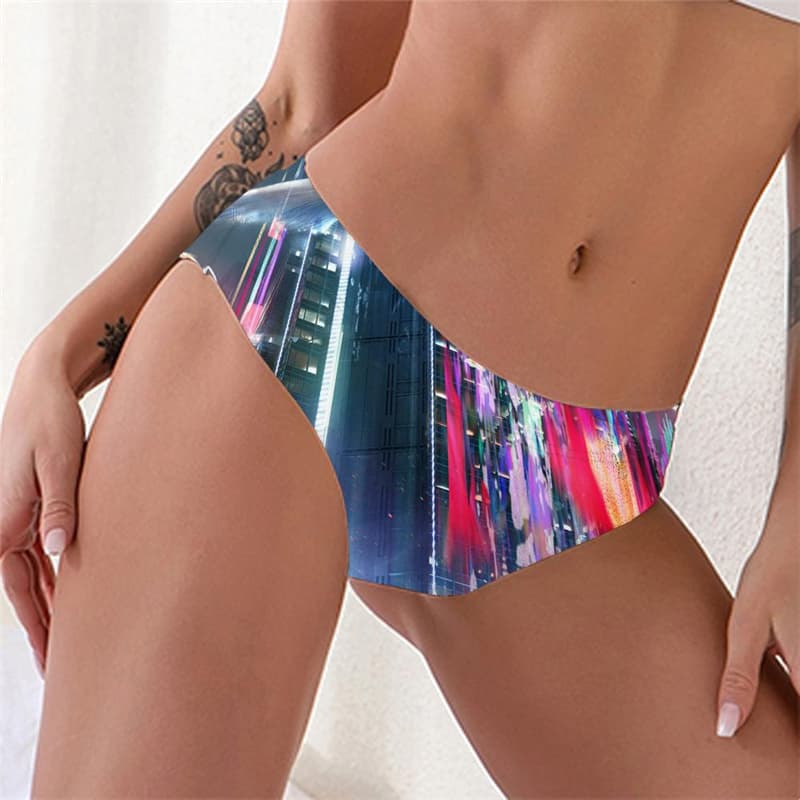 Fish Panties Women Tropical Lingerie Female Squid Tanga Animal Underwear Nebula Seamless