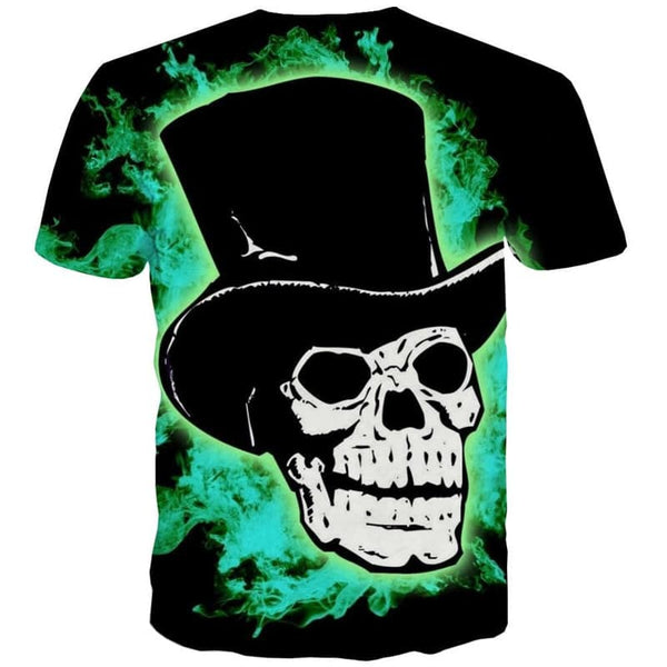 
Skull T shirt Men Flame Shirt Print Cosplay Tshirt Printed Hip Hop Anime Clothes
                