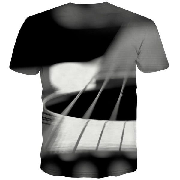 
Guitar T-shirt Men Music T shirts Funny Wooden T-shirts Graphic Metal Tshirts Cool
                