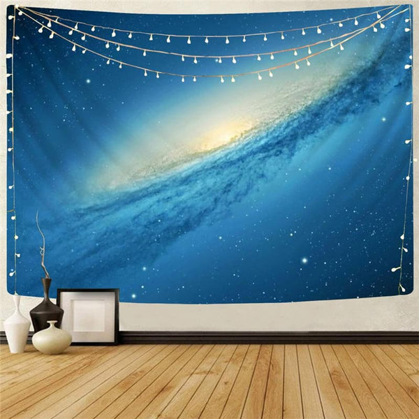Galaxy Tapestry Space Wall Tapestry Universe Tenture Mandala Blue Home Tapestrys