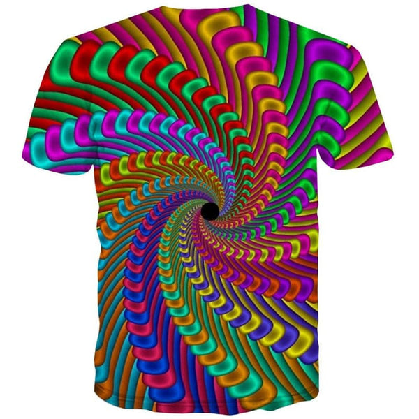 
Dizziness T-shirt Men Colorful Anime Clothes Gradient Tshirts Casual Rainbow Funny T shirts
                