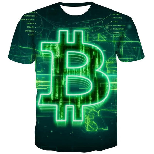 
Bitcoin T shirt Men Green Tshirt Printed Retro Funny T shirts Harajuku Tshirts Casual
                