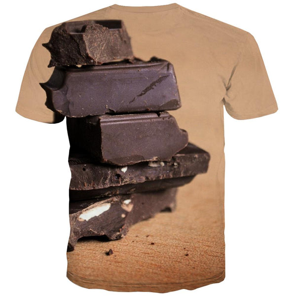 
Chocolate T shirts Men Brown T shirts Funny Delicious Tshirts Novelty Bitter T-shirts Graphic
                