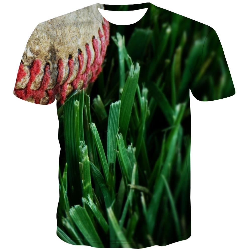 Baseball T shirts Men Stadium Tshirts Casual Game Shirt Print White Tshirt Printed