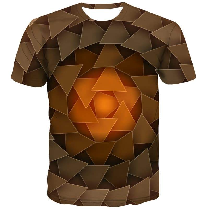 Dizziness T shirts Men Abstract Tshirt Anime Psychedelic Shirt Print Harajuku T-shirts 3d - KYKU
