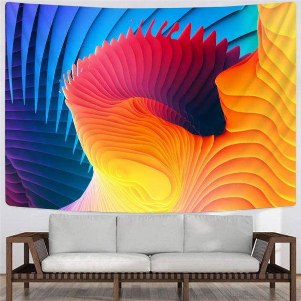 
Abstract Tapestry Psychedelic Tapestries Colorful Tenture Mandala Wall Hanging
                