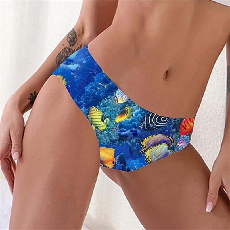 Fish Briefs Women Animal Sexy Tracksuits Tanga Ocean Seamless Fishinger Lingerie Female
