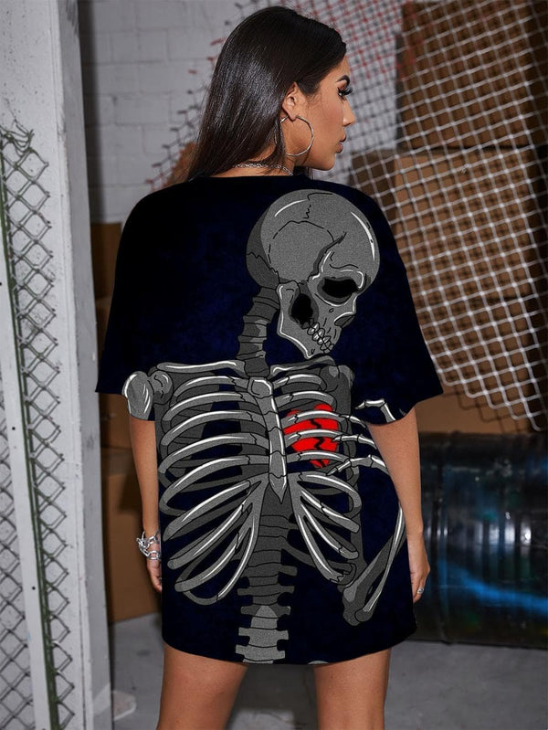 
Skull T Shirt Women Skeleton Shirt Print Hip Hop Tshirt Printed Funny Funny T shirts
                