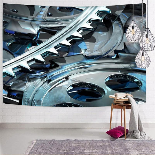 
Metal Tapiz Engine Rug Wall Gear Tapestries Punk Rock Tenture Mandala
                
