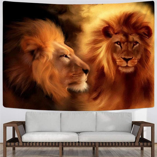 
Lion Tapestry Animal Wall Tapestry Anime Tapestries Love Tenture Mandala Nebula Rug Wall
                