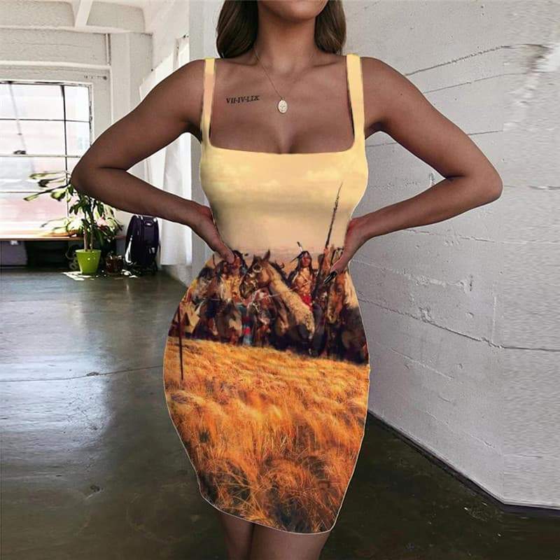 Indios Dress Women Horse Vestido Sexy War Ladies Dresses Womens Clothing Club - KYKU