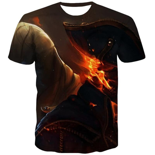 
Pirate T shirt Men Flame Tshirts Casual War T-shirts 3d Harajuku Funny T shirts
                