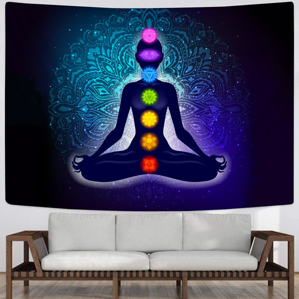 
Seven Chakras Tapestry Psychedelic Tapestries Buddhism Rug Wall meditation Tenture Mandala Yoga Home Tapestrys Religious india Wall Tapestry Colorful undefined Chakras undefined
                