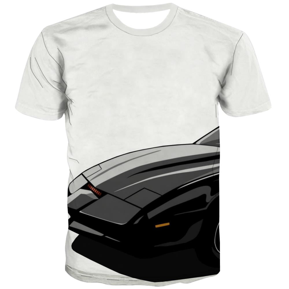 Racing Car T shirts Men Metal Tshirts Novelty City Tshirts Casual Gray Tshirt Anime Retro T shirts Funny