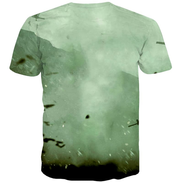 
Military T-shirt Men War Tshirt Printed Helicopter Tshirt Anime Gun Tshirts Novelty
                