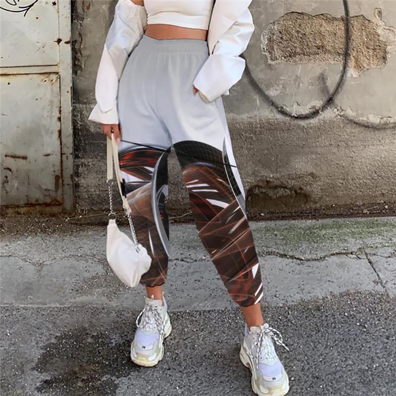 Metal Pants Women Engine Jogger Pants Gear Trouser Art Casual Pant