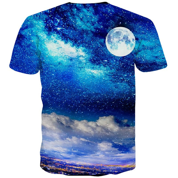 
Galaxy T shirts Men Universe Tshirts Novelty Space T-shirts 3d Moon Tshirts Casual
                