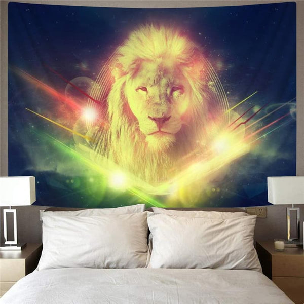 
Lion Tapestry Animal Tenture Mandala Anime Home Tapestrys Galaxy Wall Tapestry Colorful Rug Wall
                