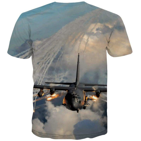 
Military T-shirt Men Ocean Tshirts Cool War Tshirts Novelty Cloud Tshirt Anime - KYKU
                