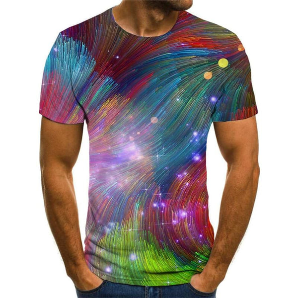 
Hippie T-shirt Men Gradient T-shirts 3d Colorful Tshirt Printed Abstract Funny T shirts
                