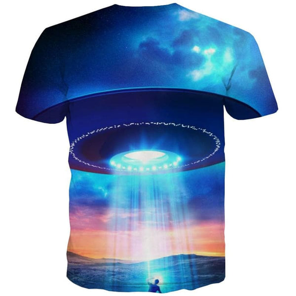 
Ufo T-shirt Men Galaxy Shirt Print Nebula Funny T shirts Harajuku Tshirt Printed
                