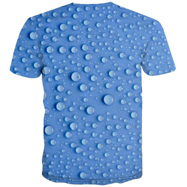 
Raindrop T shirt Men Blue T-shirts 3d Novel Tshirts Casual Retro Anime Clothes
                