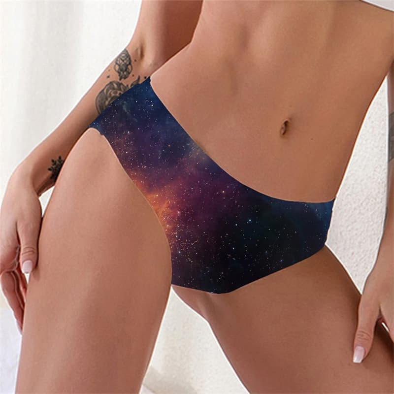 Galaxy Panties Women Space Seamless Universe Lingerie Female Nebula Sexy Novel Knickers