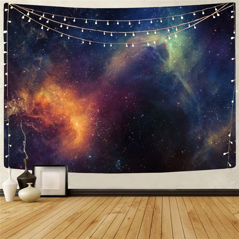 Galaxy Tapiz Space Wall Tapestry Universe Tapestries Nebula Rug Wall Novel Tenture Mandala