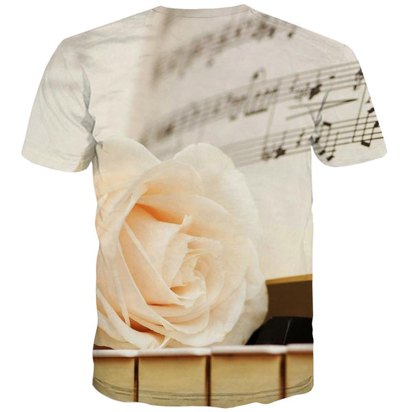 
Music T shirts Men Instrument Tshirts Casual Retro Tshirts Novelty Electronic Shirt Print
                