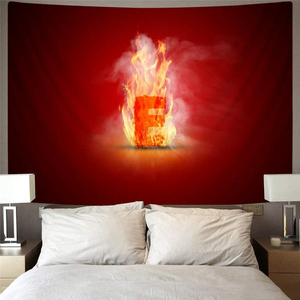
Flame Tapiz Hip Hop Wall Tapestry Letter Rug Wall Decor Mandala Witchcraft New
                