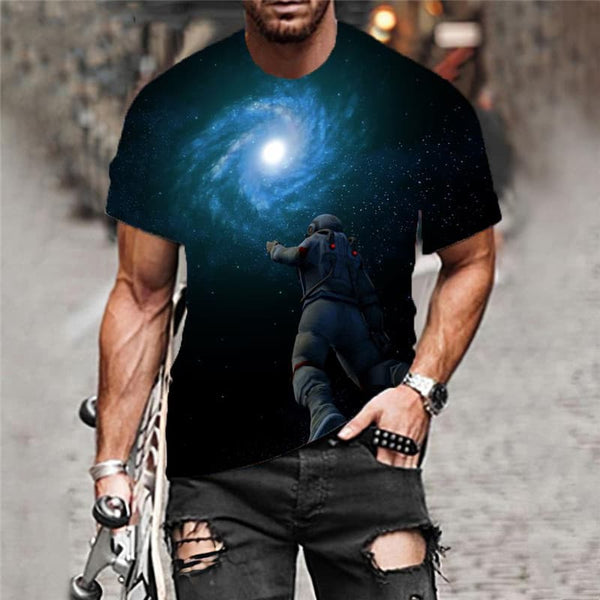 
Astronaut T-shirt Men Galaxy Tshirts Casual Space Shirt Print Universe Tshirt Printed
                
