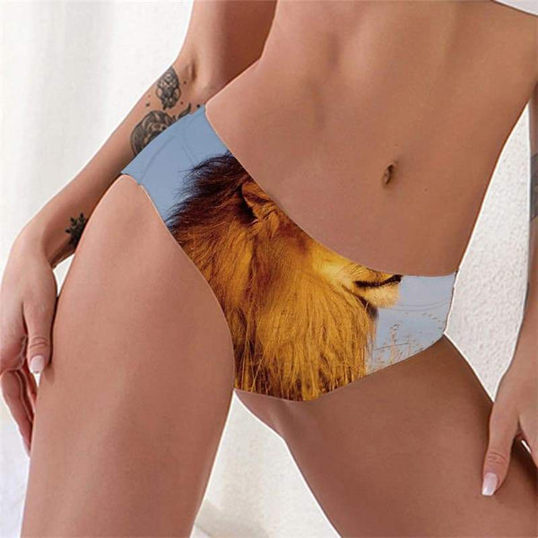 Lion Panties Women Animal Knickers Anime Pantys Harajuku Lingerie Female Street Tanga - KYKU