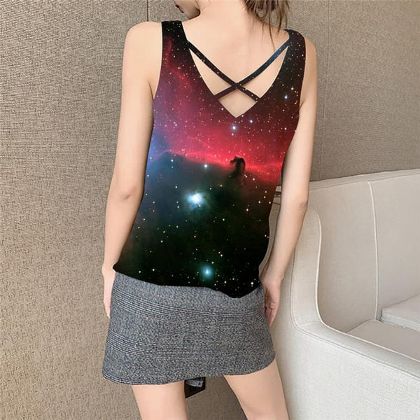 
Galaxy Tank-Top women Space Anime Clothes Universe Funny Top Womens Clothing
                