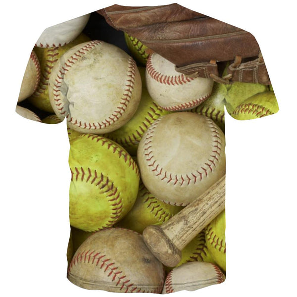 
Baseball T shirts Men Stadium T shirts Funny Game Tshirts Cool White Shirt Print
                