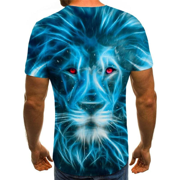 
Lion T-shirt Men Animal Anime Clothes Abstract Tshirt Printed Harajuku Tshirts Casual
                