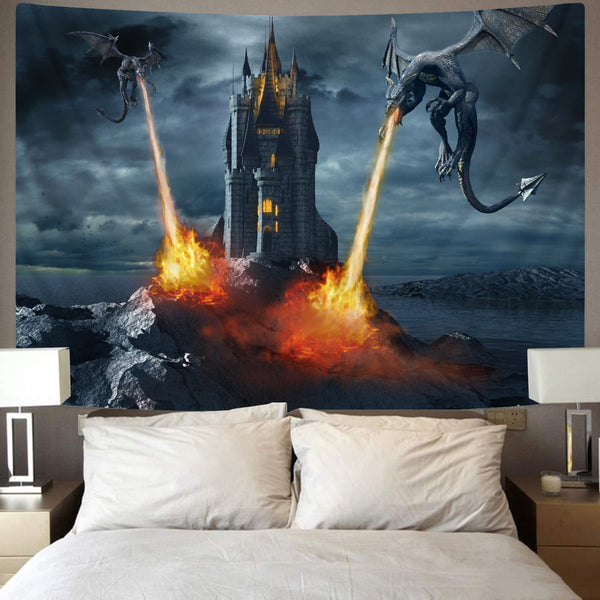 lion Tapiz animal Wall Tapestry Beast Rug Wall wild Tenture Mandala Decor