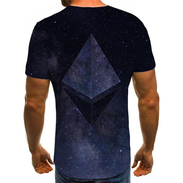 
Ethereum T shirt Men Galaxy Tshirts Casual Art Tshirt Printed Funny Shirt Print
                
