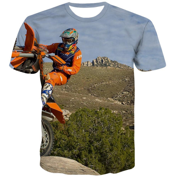 Motocross T shirts Men motorcycle T-shirts 3d Offroad T shirts Funny - KYKU