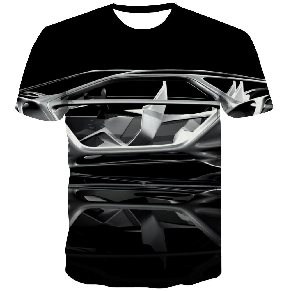 Racing Car T shirts Men Metal Shirt Print City T-shirts Graphic Gray T shirts Funny Retro Tshirts Novelty