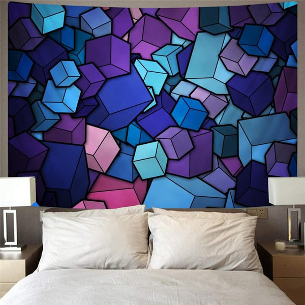 
Geometric Tapiz Psychedelic Tenture Mandala Vortex Rug Wall Square Wall Tapestry
                