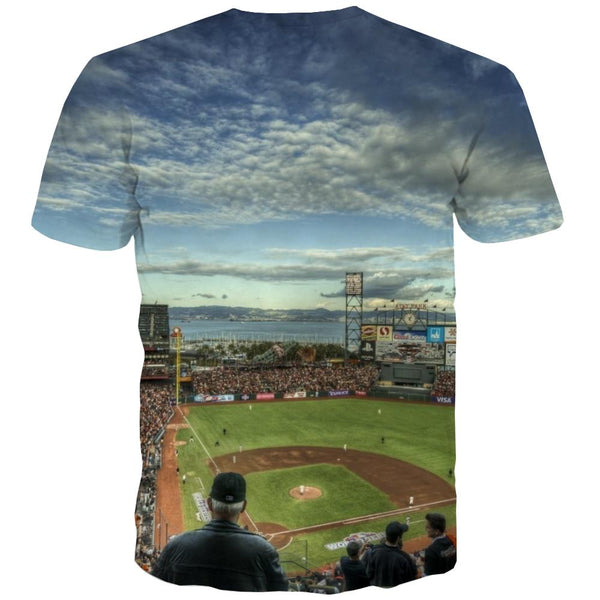 
Baseball T-shirt Men Stadium Tshirts Casual Game Tshirt Anime White T-shirts 3d
                