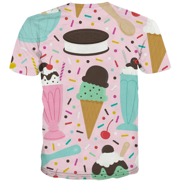 
Sweet T shirts Men Gourmet Tshirts Novelty Icecream Tshirts Casual Colourful Tshirt Printed
                