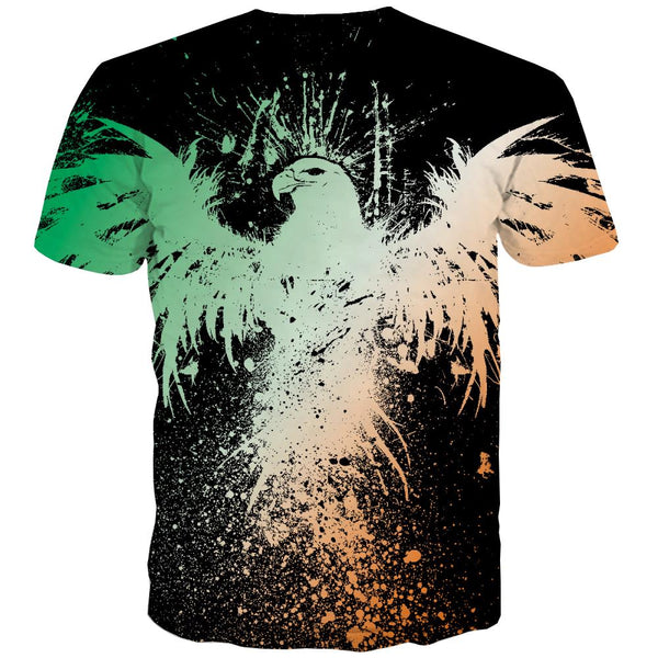 
USA T-shirt Men Animal Tshirts Casual Raptor Tshirts Cool Fly T shirts Funny Eagle Tshirt Printed
                